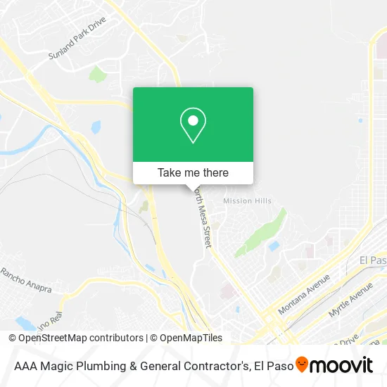 AAA Magic Plumbing & General Contractor's map