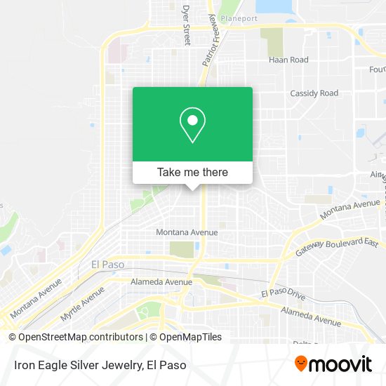 Iron Eagle Silver Jewelry map