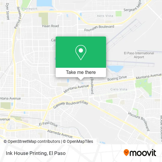 Ink House Printing map
