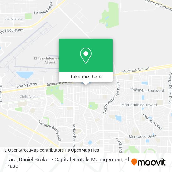 Lara, Daniel Broker - Capital Rentals Management map