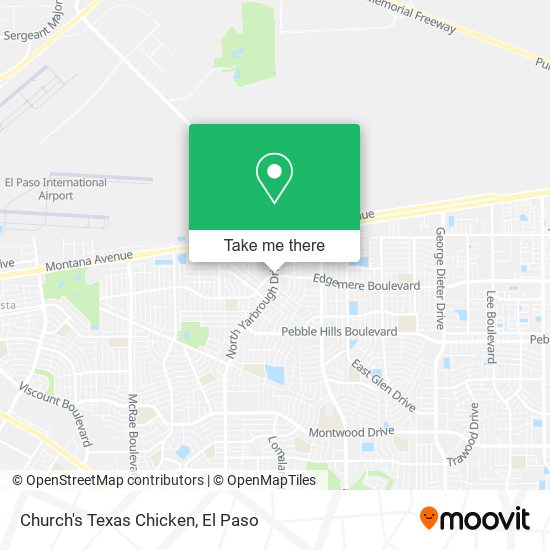 Church's Texas Chicken map