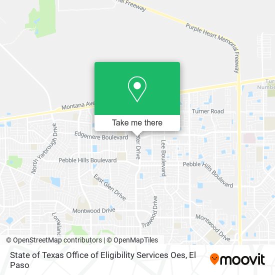 Mapa de State of Texas Office of Eligibility Services Oes