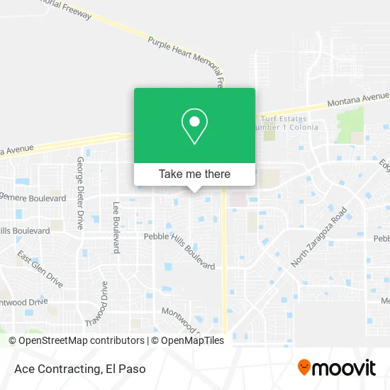Ace Contracting map