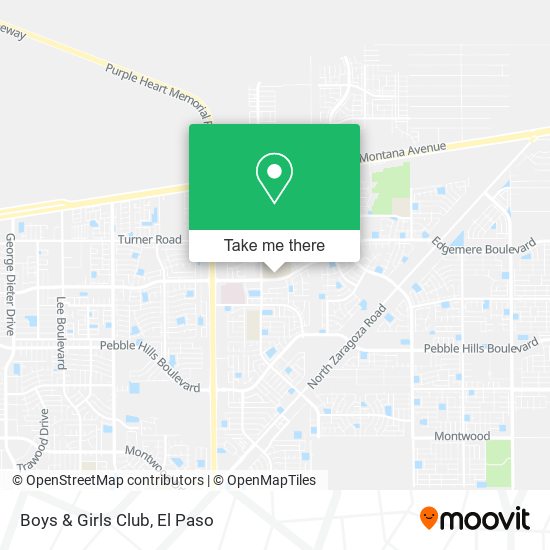 Boys & Girls Club map