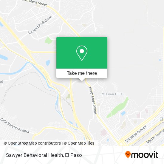Sawyer Behavioral Health map
