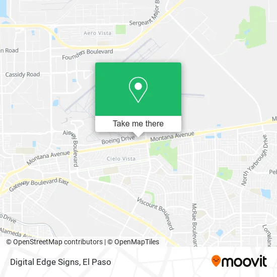 Digital Edge Signs map