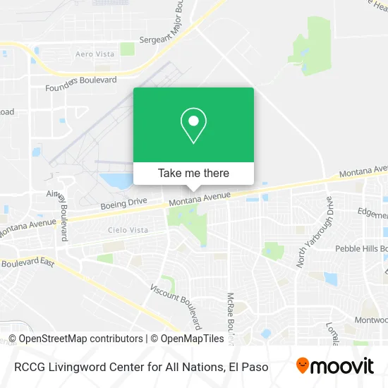 RCCG Livingword Center for All Nations map