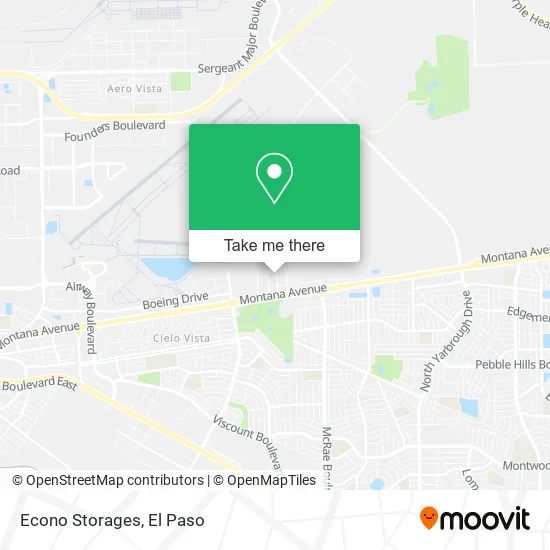 Mapa de Econo Storages