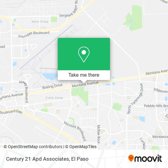Century 21 Apd Associates map