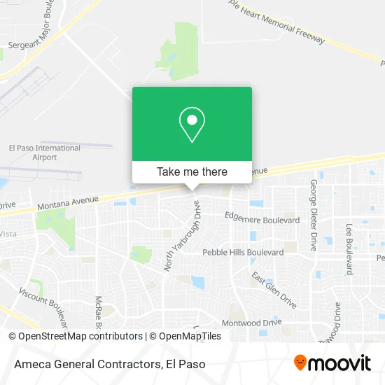 Ameca General Contractors map