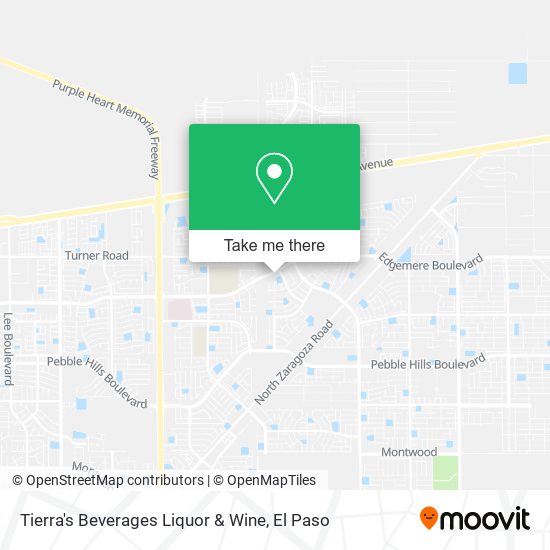 Mapa de Tierra's Beverages Liquor & Wine