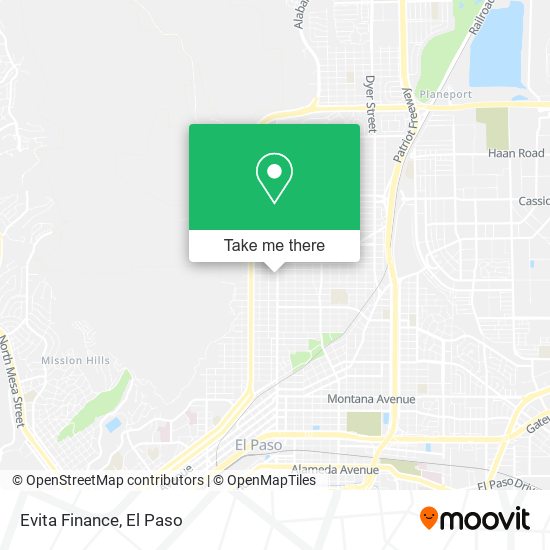 Evita Finance map