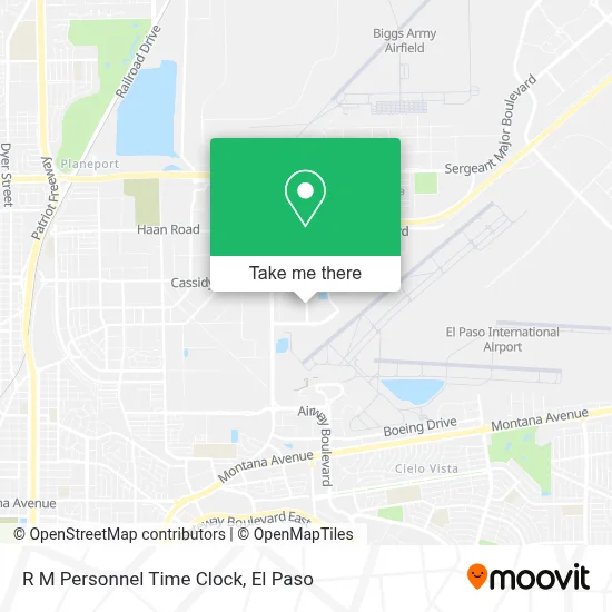 R M Personnel Time Clock map