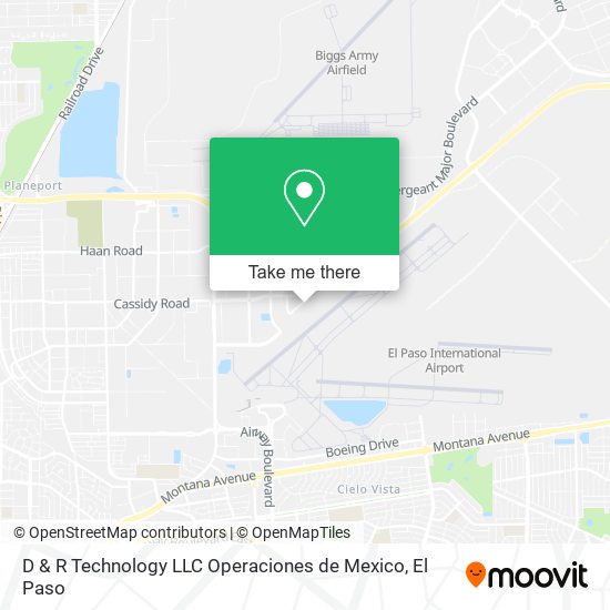 Mapa de D & R Technology LLC Operaciones de Mexico