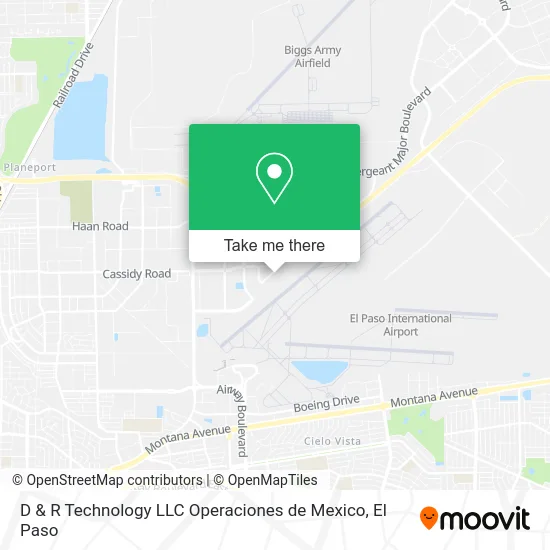 D & R Technology LLC Operaciones de Mexico map