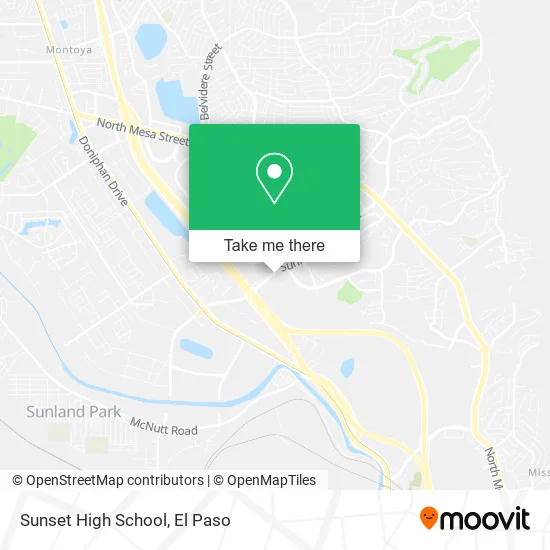 Sunset High School map