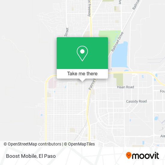 Mapa de Boost Mobile