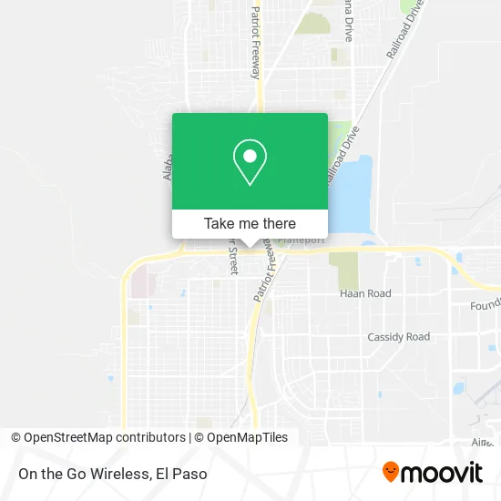On the Go Wireless map