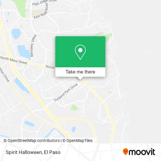 Mapa de Spirit Halloween