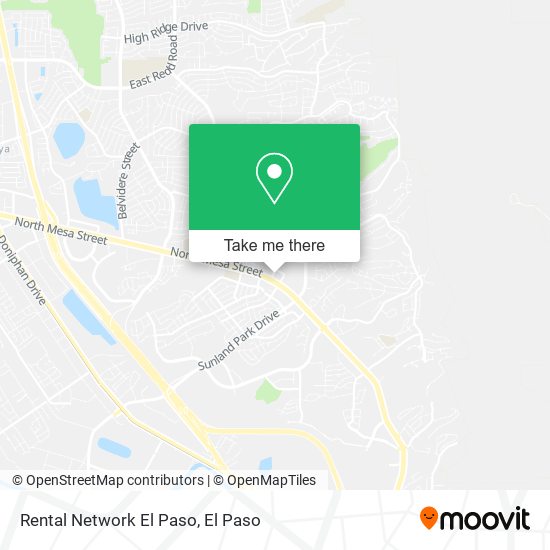 Rental Network El Paso map
