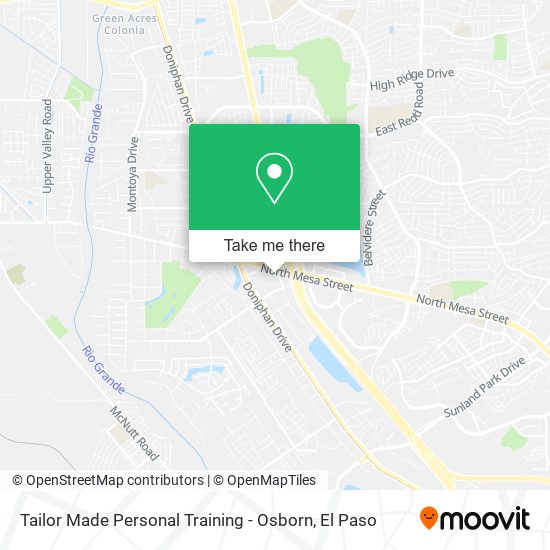 Tailor Made Personal Training - Osborn map