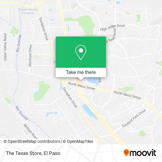 The Texas Store map