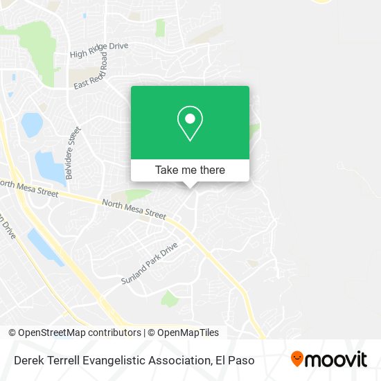 Derek Terrell Evangelistic Association map