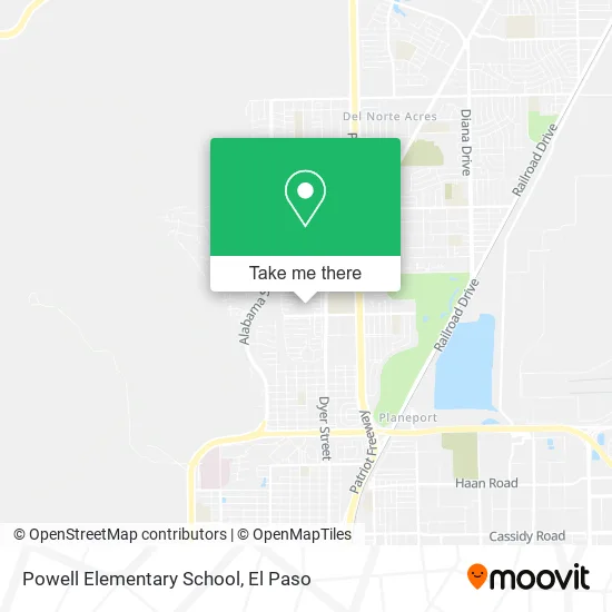 Mapa de Powell Elementary School