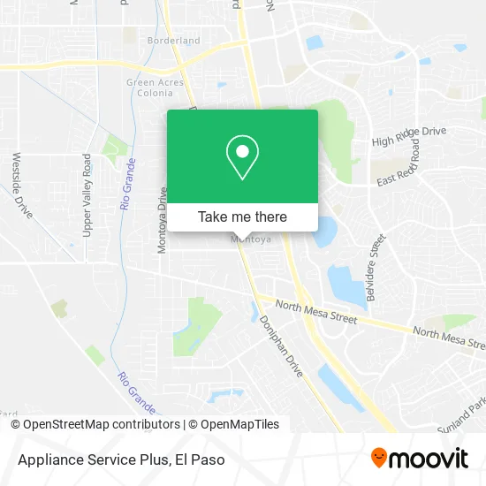 Appliance Service Plus map