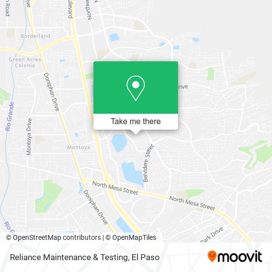 Reliance Maintenance & Testing map