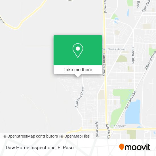 Mapa de Daw Home Inspections