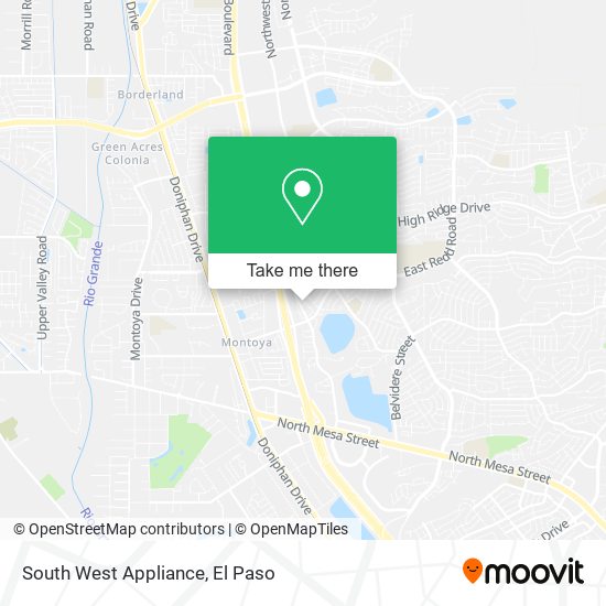 Mapa de South West Appliance