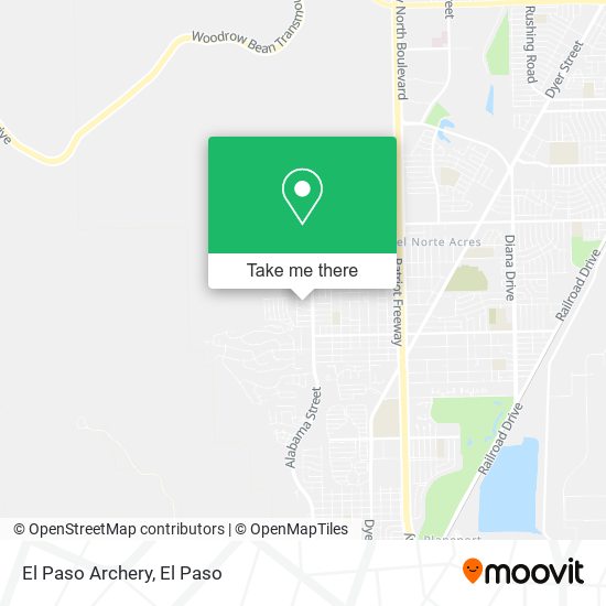 El Paso Archery map