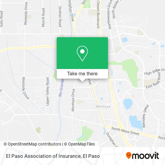 El Paso Association of Insurance map