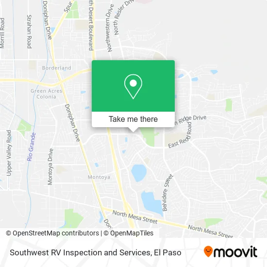 Southwest RV Inspection and Services map