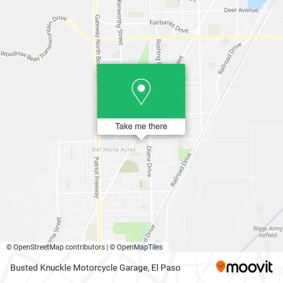 Busted Knuckle Motorcycle Garage map