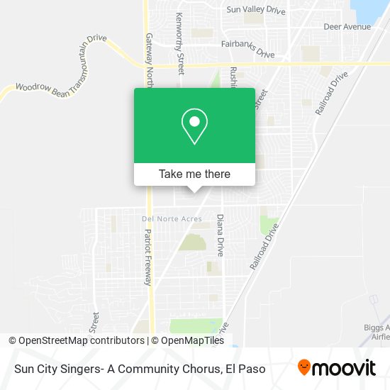 Sun City Singers- A Community Chorus map
