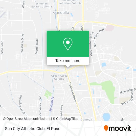 Sun City Athletic Club map
