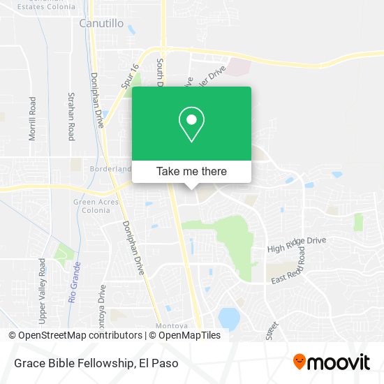 Mapa de Grace Bible Fellowship
