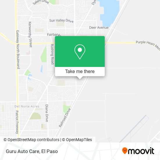 Guru Auto Care map