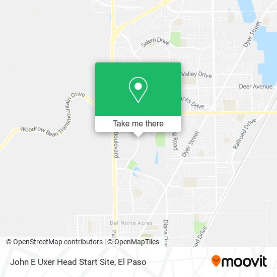 Mapa de John E Uxer Head Start Site
