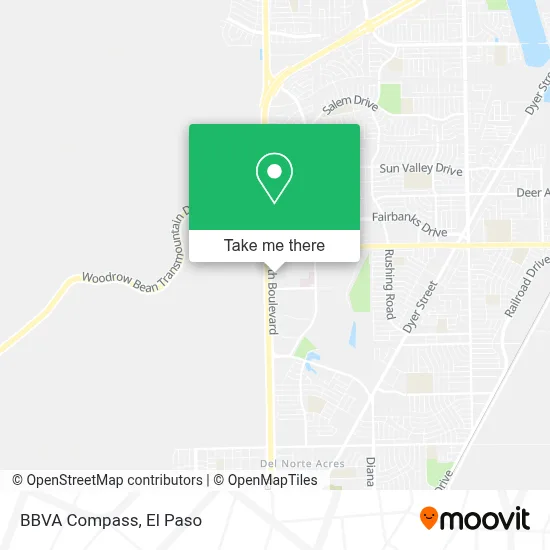 BBVA Compass map