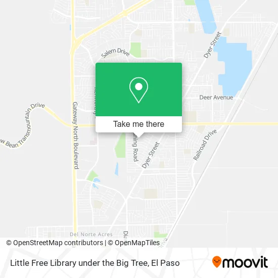 Little Free Library under the Big Tree map