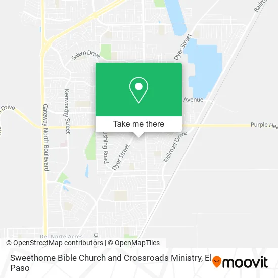 Mapa de Sweethome Bible Church and Crossroads Ministry