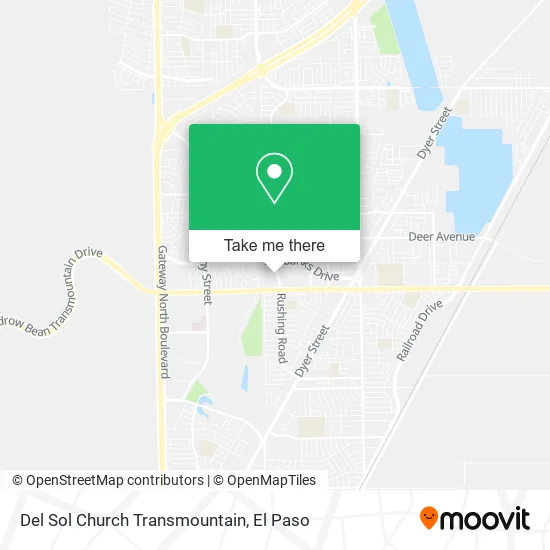 Mapa de Del Sol Church Transmountain