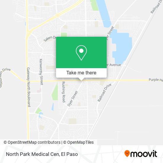 North Park Medical Cen map