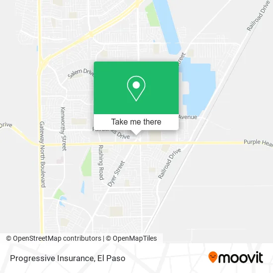 Progressive Insurance map