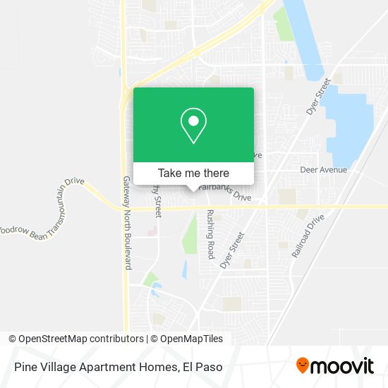 Mapa de Pine Village Apartment Homes