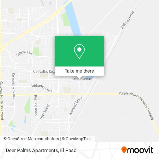 Mapa de Deer Palms Apartments