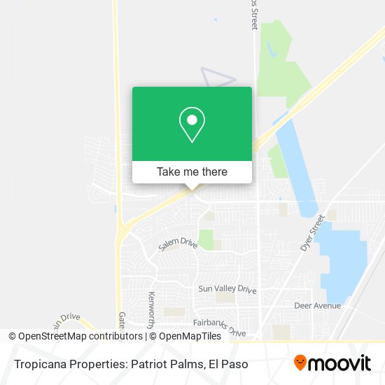 Mapa de Tropicana Properties: Patriot Palms